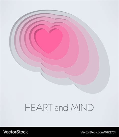 Heart And Mind Royalty Free Vector Image Vectorstock