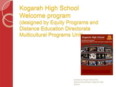 Kogarah High School Welcome Program | PPT