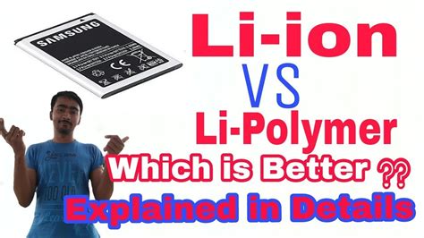 Li Ion Vs Li Polymer Batteries Which Is Better Explained In Details Youtube