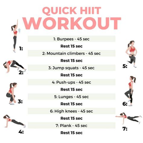 HIIT Workout Fast And Effective At Home HIIT Workout In Just 10