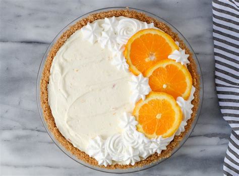 Orange Creamsicle Pie Recipe Orange Baking Baked Dessert Recipes