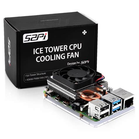 Buy Geeekpi Fan For Raspberry Pi Ultra Thin Ice Tower Cooler For