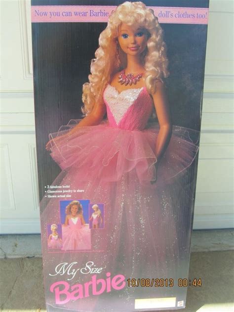 My Size Vinyl Barbie Doll 36 Inch Nrfb Pink By Mattel 1992 3 Feet Tall