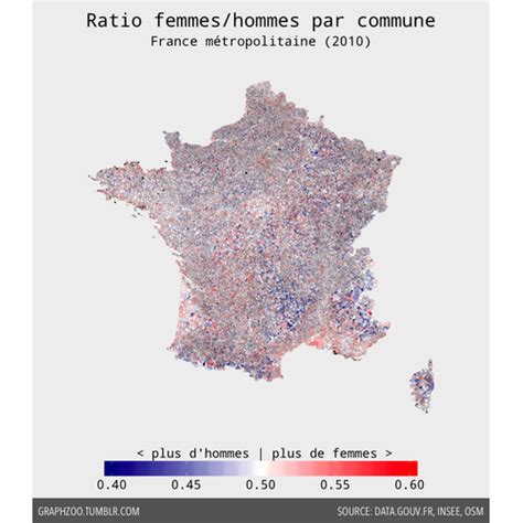 Sex Ratio Par Commune En France Métropolitaine 2010 Data Gouv Fr