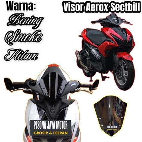 Jual Visor Aerox Winshield Aerox Winsil Aerox Model Scetbill Polos