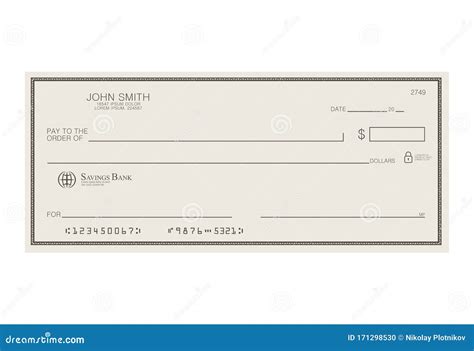 Blank Business Check Template