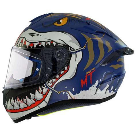 MT Helmets Targo Pro Sharky Full Face Helmet Blue Motardinn