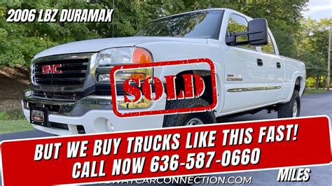 Lbz Duramax 2006 Gmc Sierra 2500hd Lbz Duramax 6 Speed Allison With 58k Miles Youtube