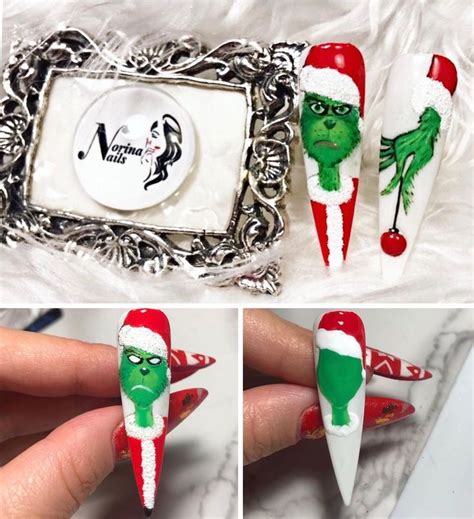 Christmas Nail Designs Christmas Nail Art Christmas Manicure Grinch