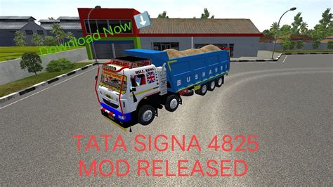 Tata Signa 4825 Truck Mod Releasedbussid New Mod Download Now