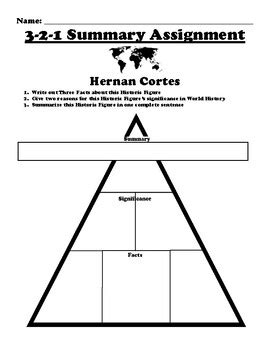 Hernan Cortes Worksheet Packet Assignments By Bac Education