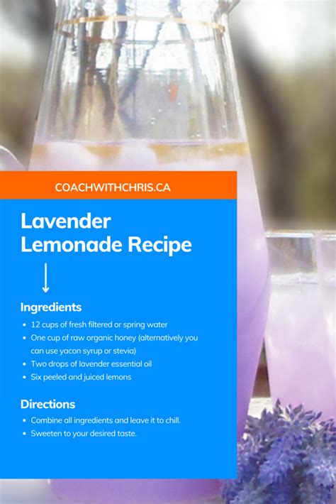Lavender Lemonade Recipe Weight Loss Coach And Nutritionist
