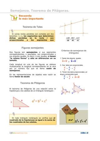 Teorema De Thales Eso Mate PDF