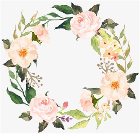 Watercolor Flower Garland At Getdrawings Free Download