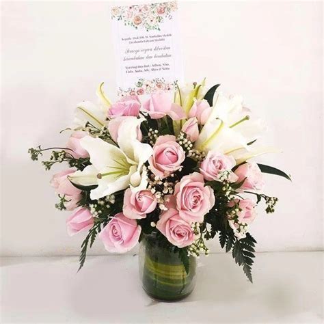 Jual Table Bouquet Pink Nature Bandung