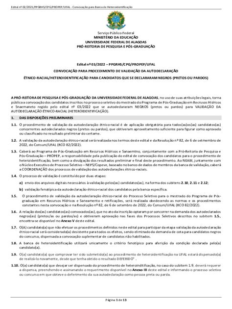 Preench Vel Dispon Vel Ctec Ufal Convocao Para Procedimento De Validao