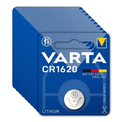 Varta Electronics CR1620 Lithium Button Cell 3V 10 Pack Button