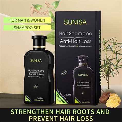 100 Authentic Sunisa Organic Hair Grower Anti Hair Loss Shampoo 200ml Shopee Philippines