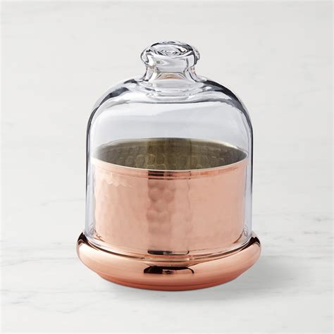 Hammered Copper Butter Keeper And Dish Williams Sonoma