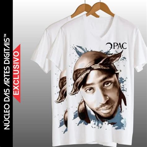 Camisa Personalizada Rapper Tupac Shakur Lote Elo