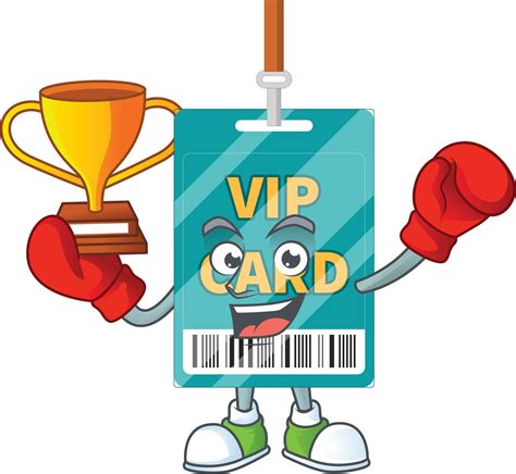 Cartoon Character Of Vip Pass Card 21604932 Vector Art At Vecteezy