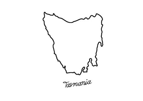 Tasmania Country Outline Graphic By Filucry Creative Fabrica