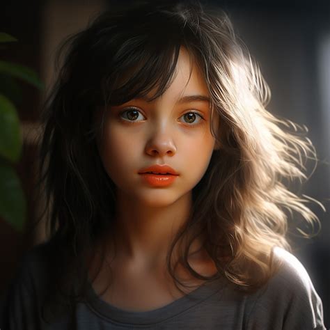 Premium Ai Image Clementine Girl