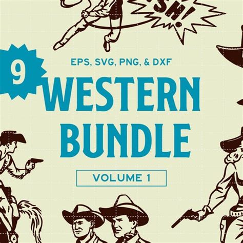 Cowgirl SVG PNG EPS Dxf Bundle Western Women Illustrations Etsy