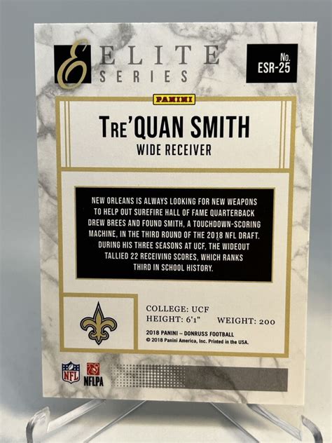 2018 Panini Donruss The Elite Series Rookies Tre Quan Smith ESR 25