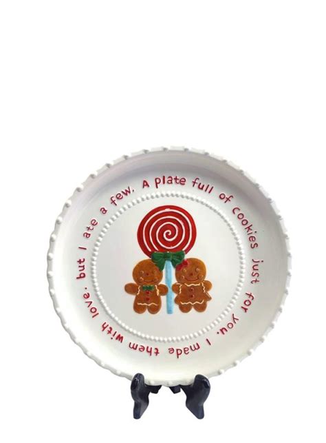 Tableware Gingerbread Dinner Plate St Nicholas Christmas Cave