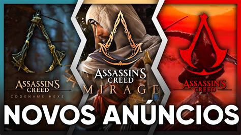 ASSASSINS CREED Explicando Os 4 NOVOS GAMES Anunciados No UBISOFT