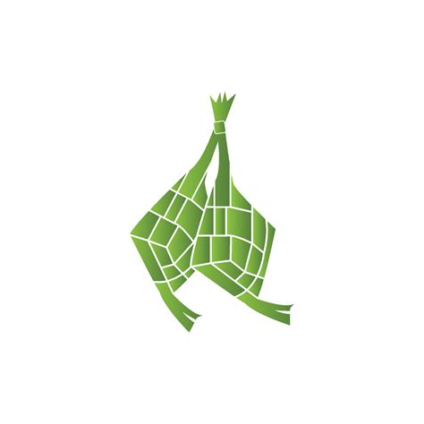 Ketupat Lebaran Idul Fitri Logo Vector Template 7265140 Vector Art At