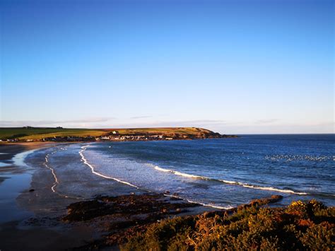 Photo taken earlier at Portsoy beach, Aberdeenshire. Great walk along ...