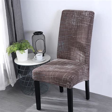 Modern Removable Dining Chair Covers Universal Spandex Stretch Elastic Parson Chair Slipcovers