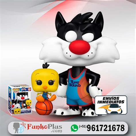 Funko Pop Looney Tunes Space Jam Gato Silvestre Y Piolin