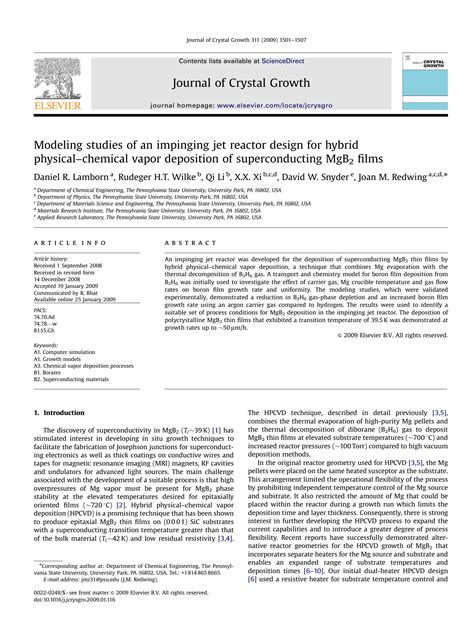 solution modeling studies   impinging jet reactor design