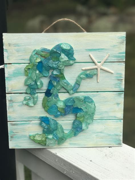 Shop Lilyvictoria Sea Glass Window Art Sea Glass Crafts