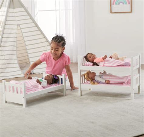 Convertible Doll Bunk Bed With Bedding And Free Personalization