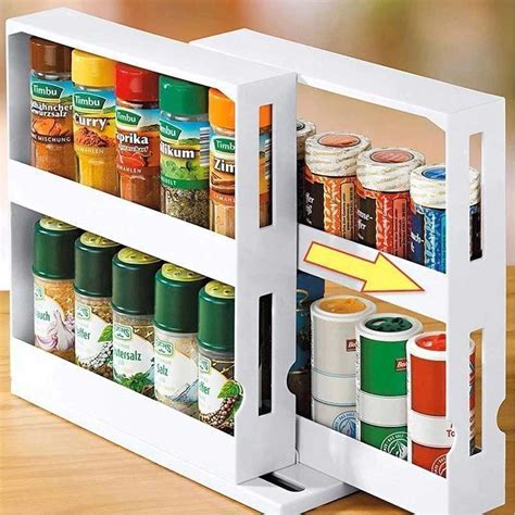 Jual Rak Botol Bumbu Dapur Spice Bottle Storage Rack 2 Layer WMO