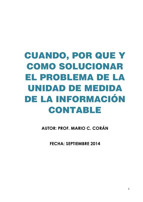 29 Cundo Por Qu Y Cmo Solucionar El Problema De Unidad De Medida