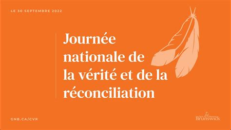 La Journée Nationale De La Vérité Et De La Réconciliation Youtube