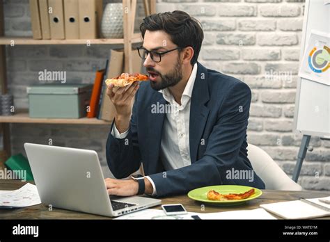 Business Man Middle Aged Working In The Office Stock Photo Alamy