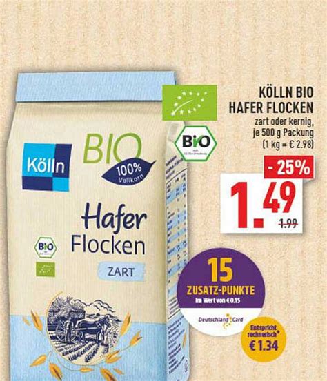 K Lln Bio Hafer Flocken Angebot Bei Marktkauf Prospekte De