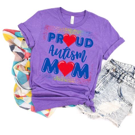 Proud Autism Mom Tshirt Autism Awareness Autism Acceptance Autism