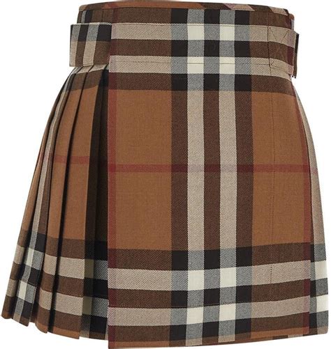 Burberry Pleated Check Skirt ShopStyle