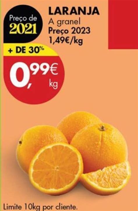 Promoção Laranja a granel em Pingo Doce