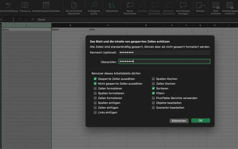 Excel Blattschutz Einrichten Und Aufheben Edley