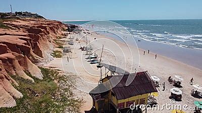 Desert Landscape Of Brazilian Northeast Beach At Ceara State Stock