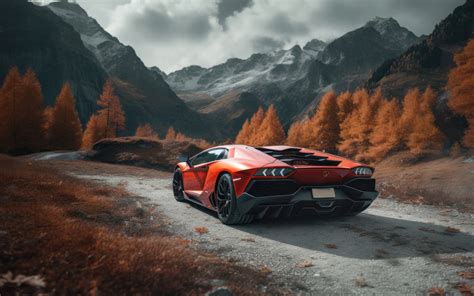 1920x1200 Orange Lamborghini Aventador Rear 1080P Resolution ,HD 4k ...