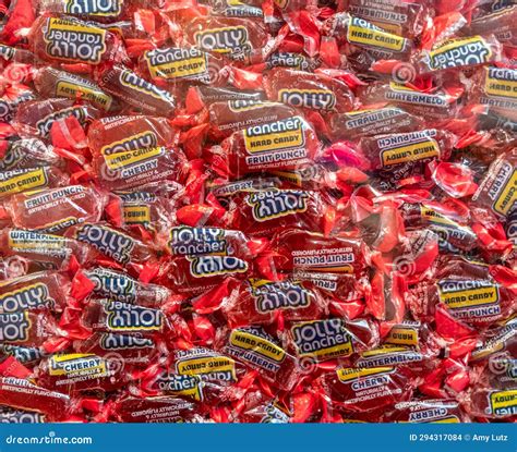 Red Jolly Ranchers a Favorite Halloween Treat Editorial Stock Image ...